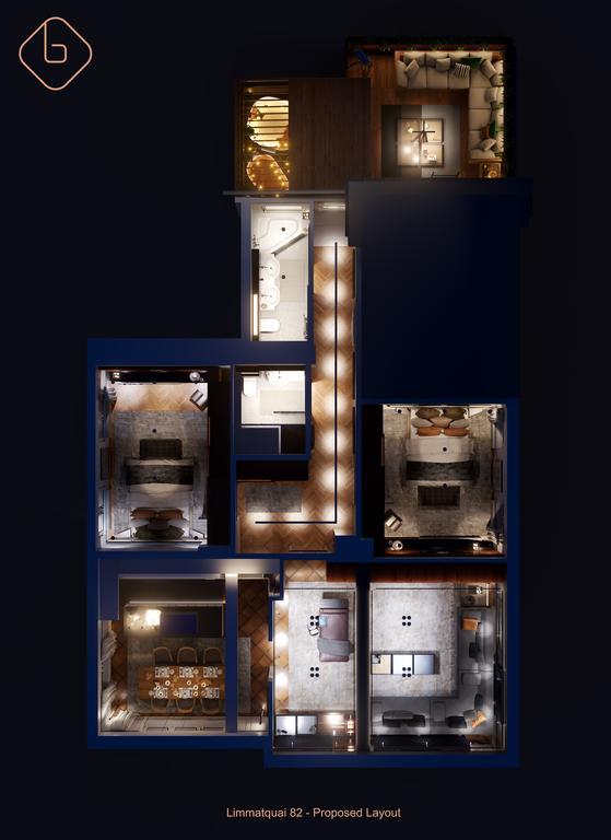 Le Bijou Lq82 Spectacular Limmatview Penthouse Appartement Zürich Buitenkant foto